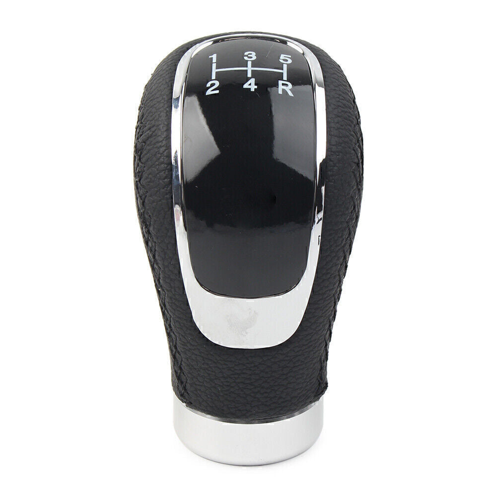 5 Speed Universal Leather Car Manual Gear Stick Shift Lever Head Q