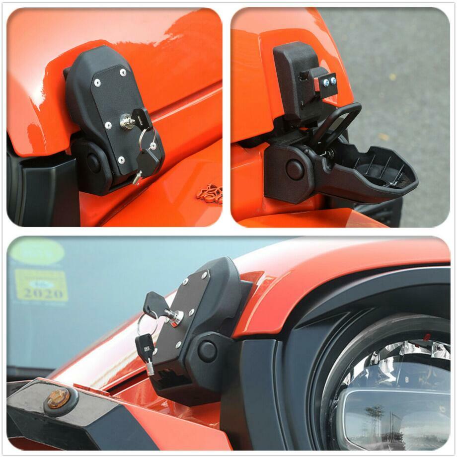 Fit for Jeep 2020 2021 Gladiator JT JL Rubicon Hood Locking Catch Kit With Key v
