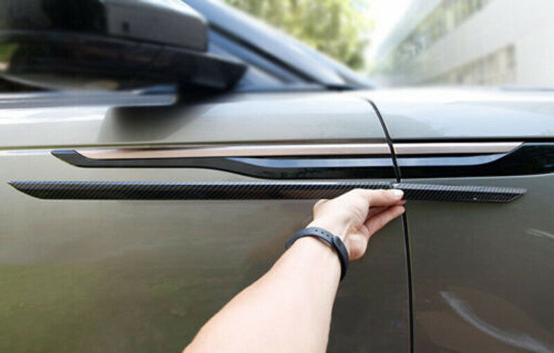 4pc for Range Rover Velar 2017-22 Carbon Fiber Front Side Vent Fender Cover Trim