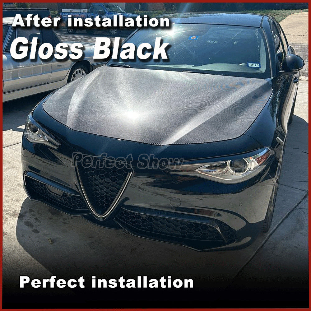 Gloss Black Front Bumper Fins Splitter Fit for Alfa Romeo Giulia Sport 2016-2021