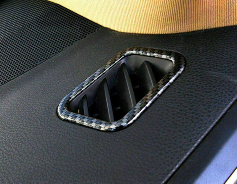 Carbon Fiber Dashboard Upper Air Outlet Vent Trim For 2014-19 for Toyota Highlander