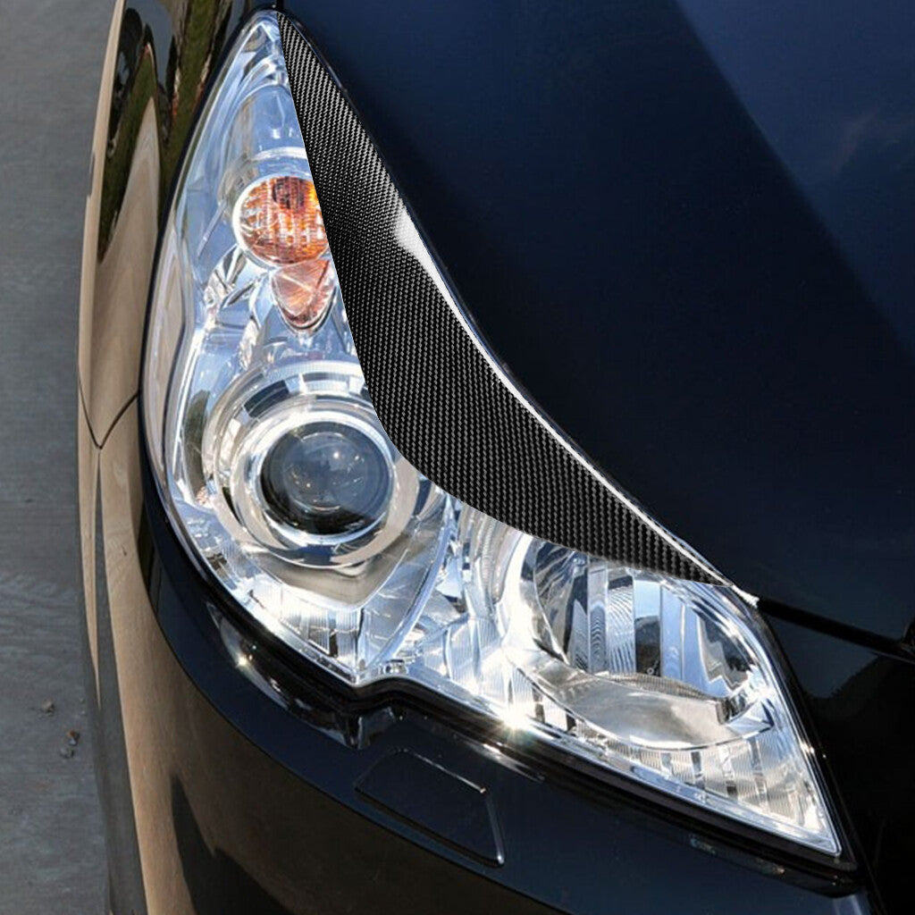 Carbon Fiber Headlight Eyelids Eyebrow Cover for Subaru Legacy Liberty 2009-2012