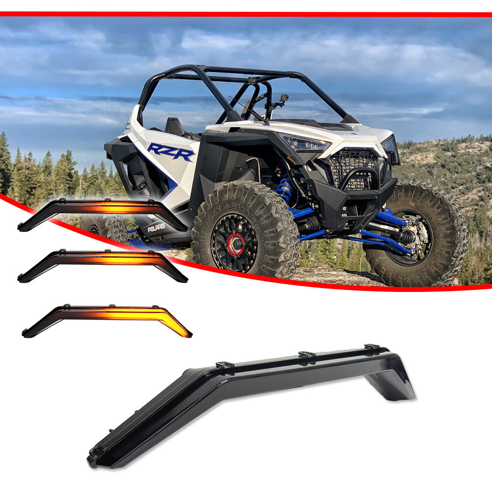 Smoke Lens Switch LED UTV Front Accent Light for 20-inch for Polaris RZR PRO XP/4 Q