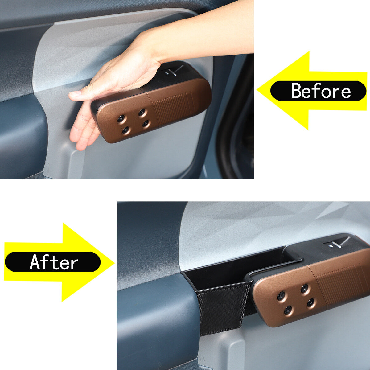 4-Piece Car Door Interior Handle Storage Box Pocket for ford Maverick 2022-2023