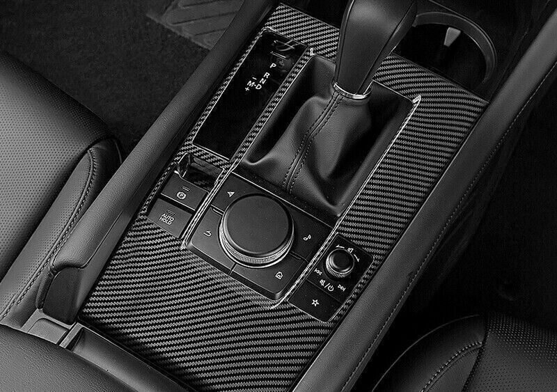 for Honda CRV CR-V 12-2016 ABS Carbon Fiber Central Console Gear Shift Knob Trim v