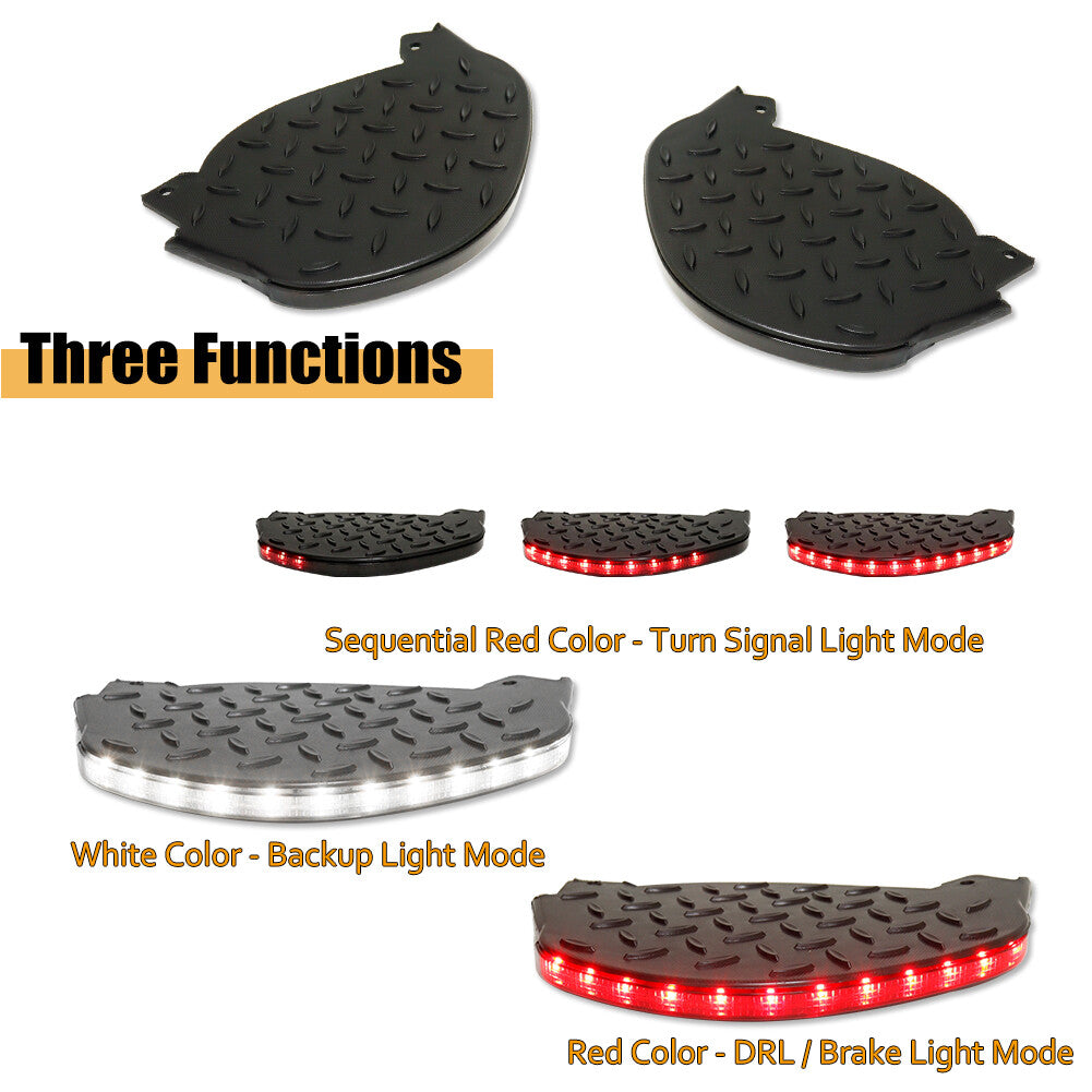 Suitable for 2014-19 Silverado for GMC for Sierra 1500 2500 3500 LED corner pedal light- v