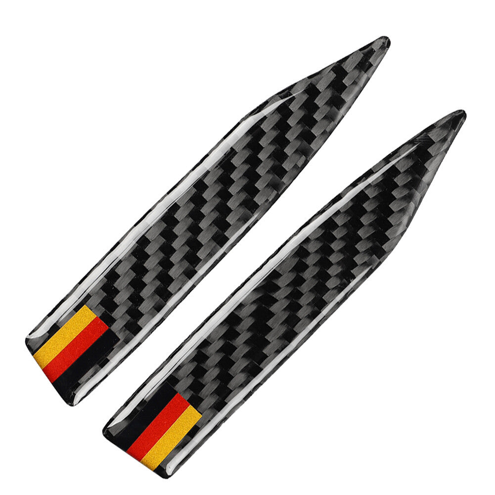 Rearview Side Mirror Anti-collision Anti-rub Strip Protector Trim Carbon Blk