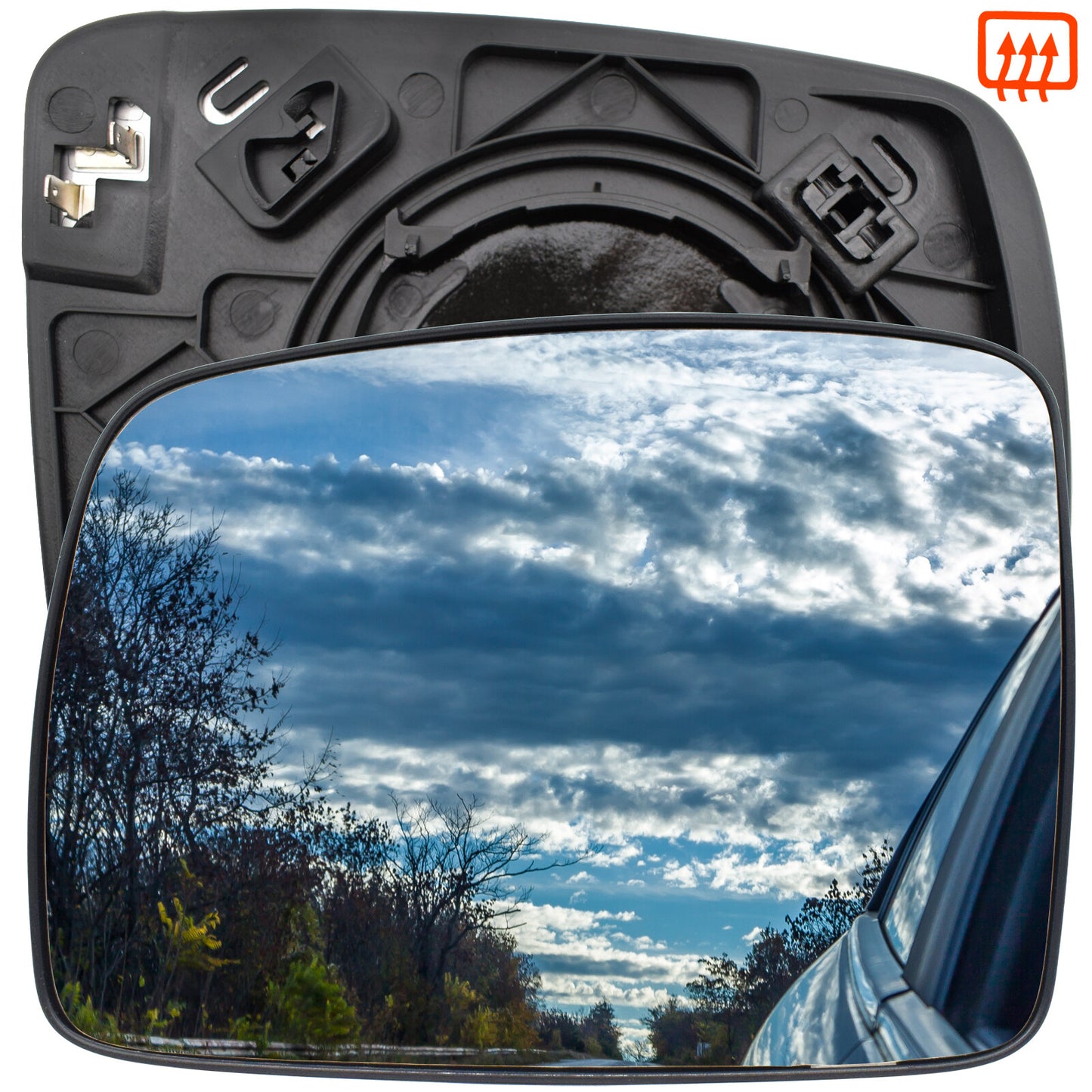 for Land Rover Discovery 3 Freelander 2 Range Left Hand Side Wing Mirror Glass Q