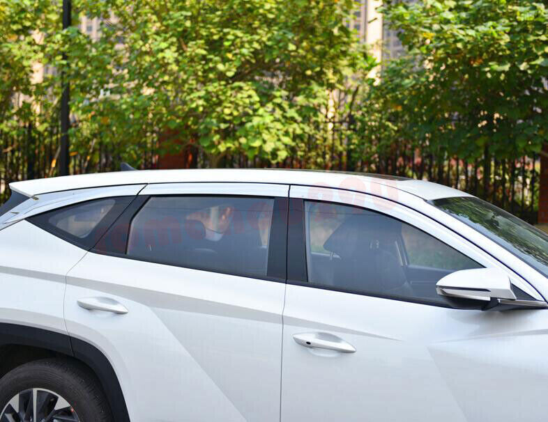 for Hyundai for Tucson 2022-2024 silver Window Visors Sun Rain Guard Vent Deflectors