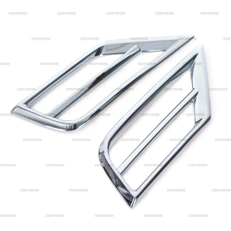 Set Front Bumper Grille Fog Light Cover Trim for VW for Tiguan 2017-2019