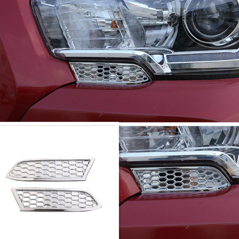Chrome headlight trim bezels suitable for Toyota Tacoma 2016 - 2023