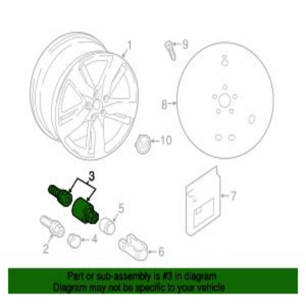 8R0698139817 Wheel Bolt for Audi Q5 FY Q