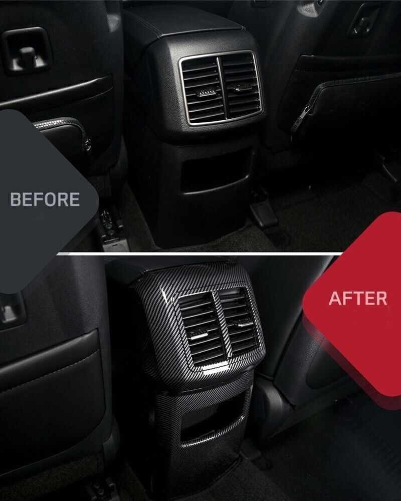 for Kia Sportage NQ5 2023-24 Carbon Fiber Rear AC Air Outlet Vent Panel Trim 1P