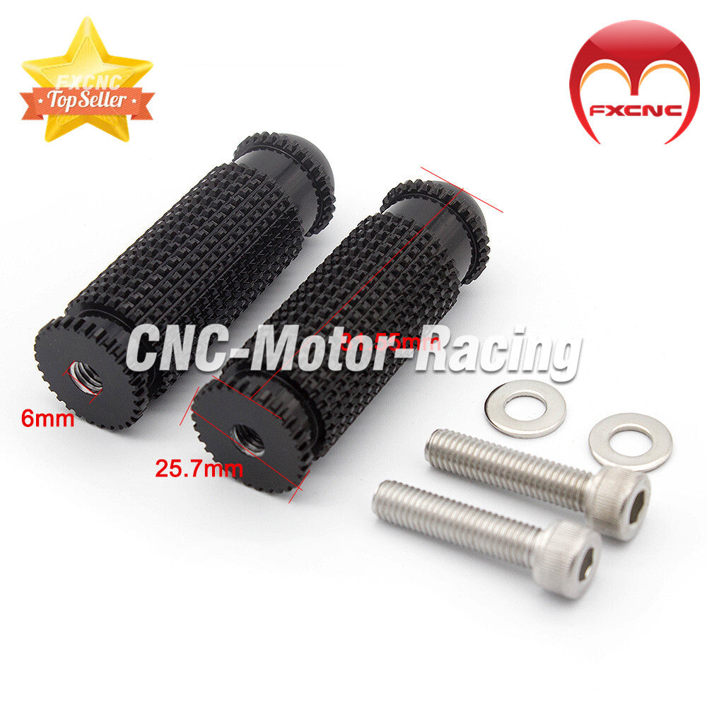CNC front folding motorcycle rear wheel footrest footrest footstool foot spike pedal black