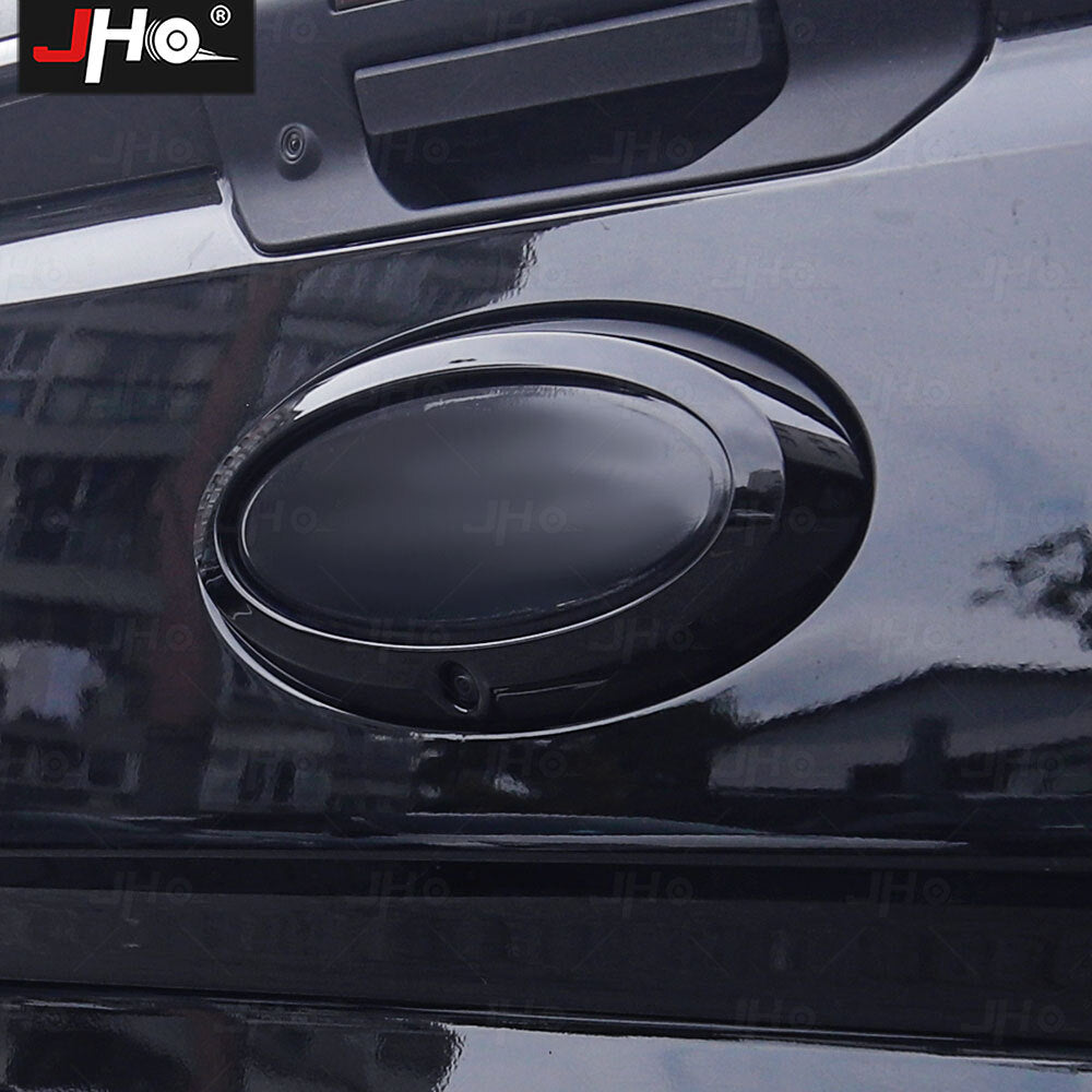 Glossy Exterior Rear Logo Emblem Badge Ring Cover Trim for Ford Ranger 2023-2024