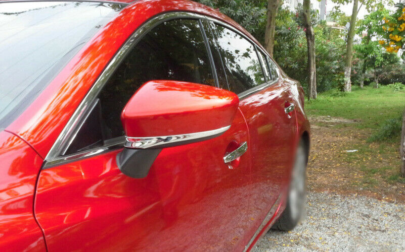 for Mazda 6 Atenza 2014-2016Gloss Chrome Rear View Mirror Decoration Strips trim
