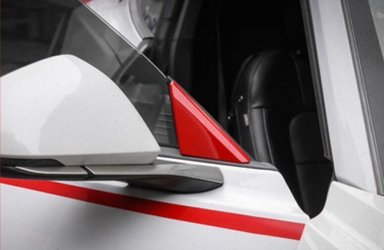 Fit for Ford for Mustang 2015-2022 Paint Red Front Triangle A Pillar Cover Trim 2PCS