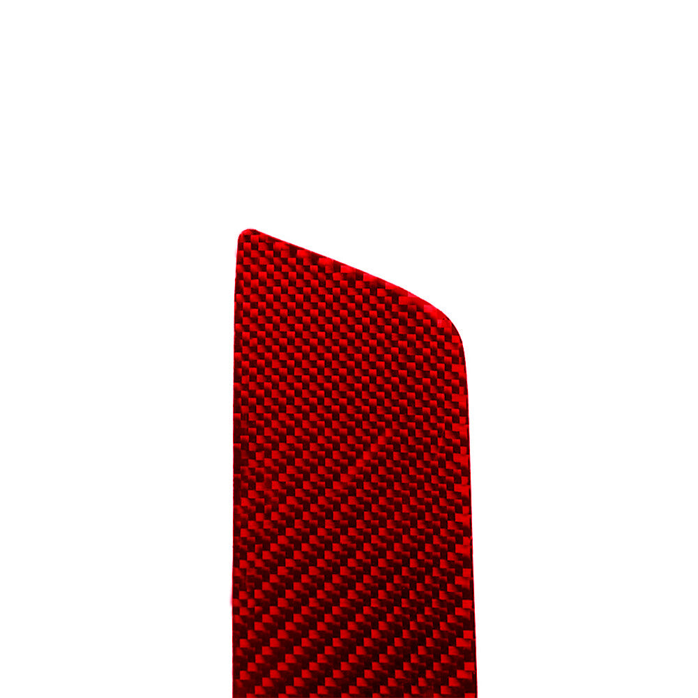 Red Carbon Fiber Center Console Cup Holder Side Trim for Jeep for Wrangler 2007-2010 v