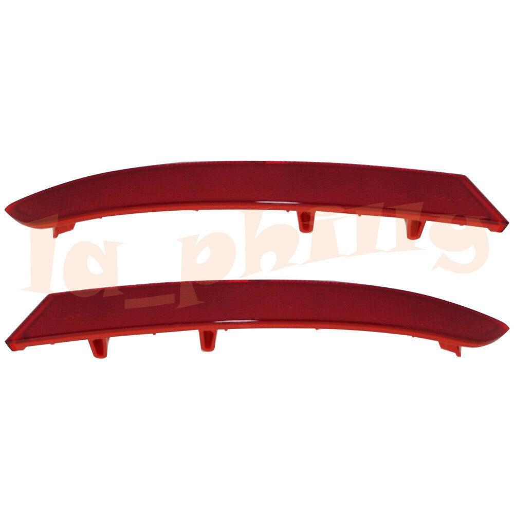 Fit for BMW X3 2018-2021 Rear Bumper Left+Right Reflector Strip Cover Red 2Pcs Q