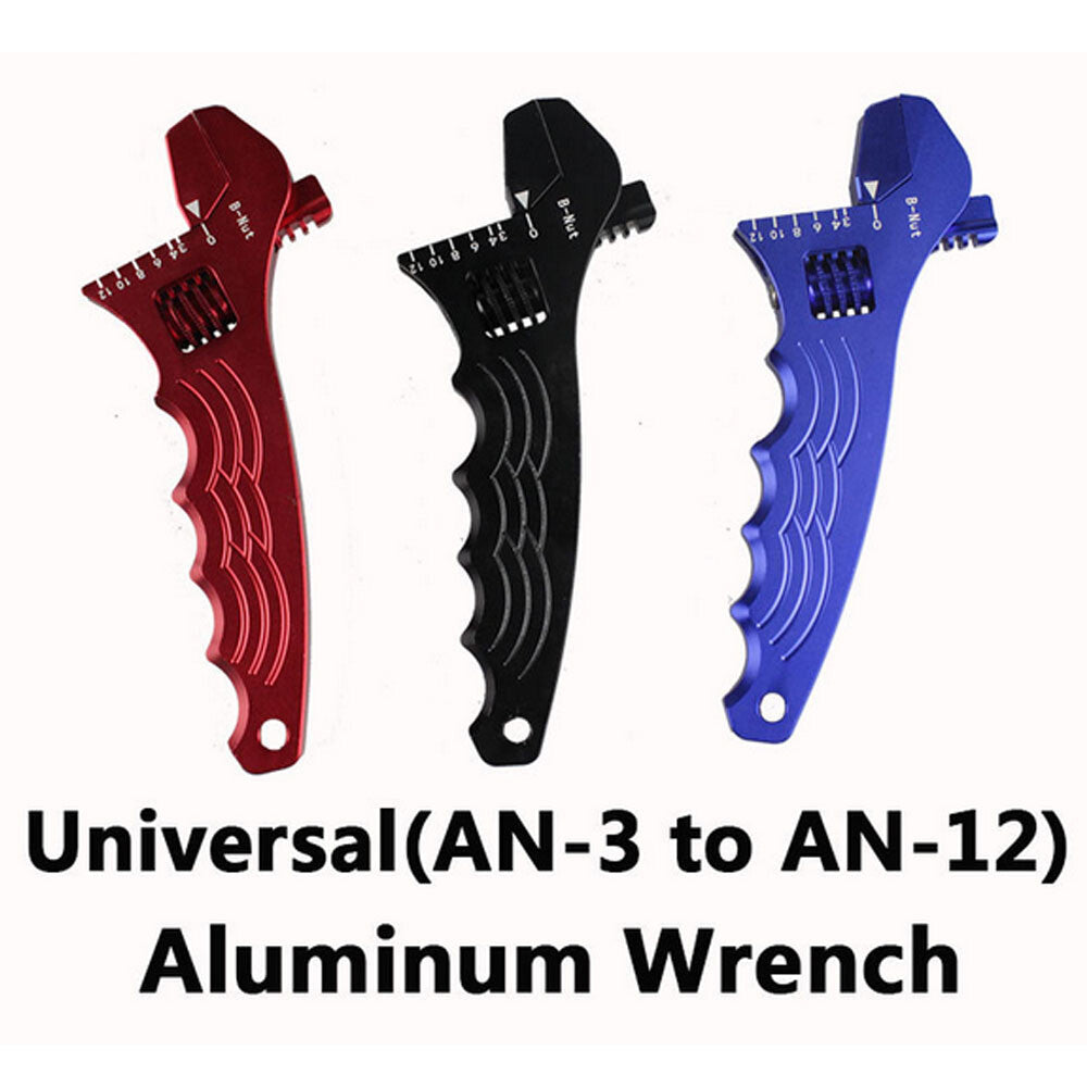 AN Adjustable Aluminium Alloy Wrench Fittings Tools Spanner AN -3 to -12 Q