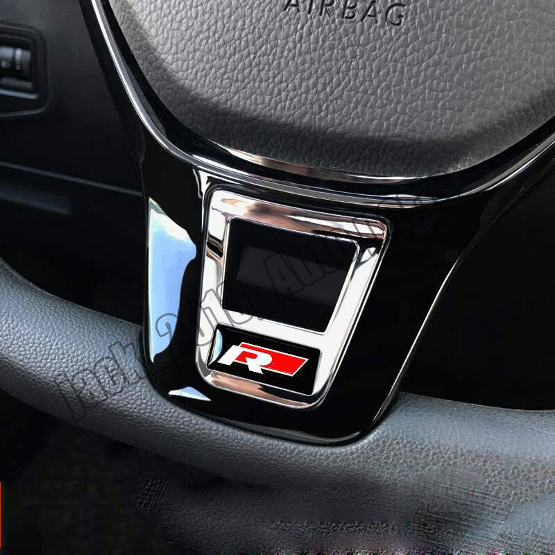 for Volkswagen for VW POLO 2014-2023 R Style Inner Steering Wheel Cover Trim 1PCS