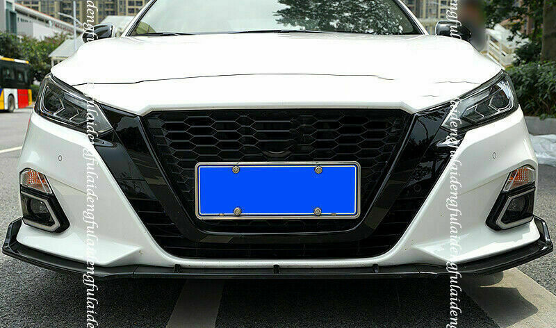 for Nissan Altima 2019-2022 Glossy Black Front Bumper Grill Moulding Cover Trim