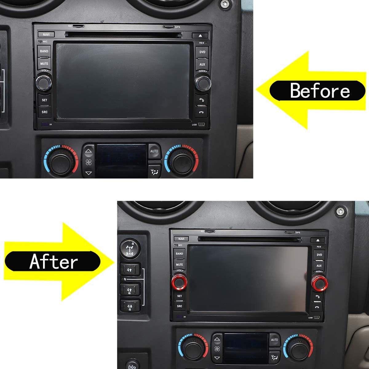 2 Instrument Panel Air Socket Barrier Mesh Cover Trim for Hummer H2 2003-2007 - v