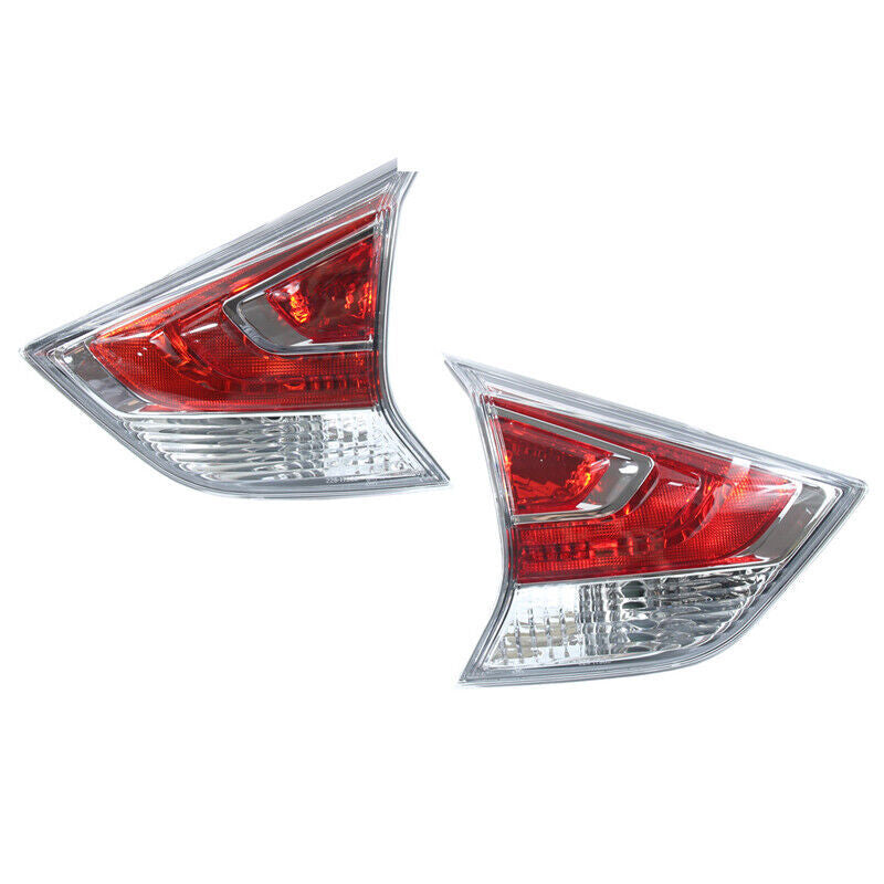 Pair Inner Rear Bumper Tail Stop Brake Light For X-TRAIL T32 2014-2016 v