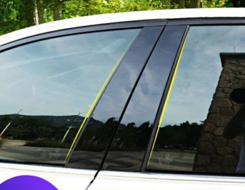 for Range Rover Evoque 2012-19 Piano Black Pillar Post Door Window Molding Strip
