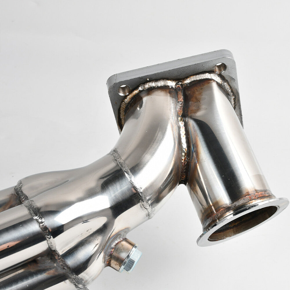 For 1990-1993 for Ford for Mustang 5.0L Exhaust Manifold Header Polished Silver US STOCK