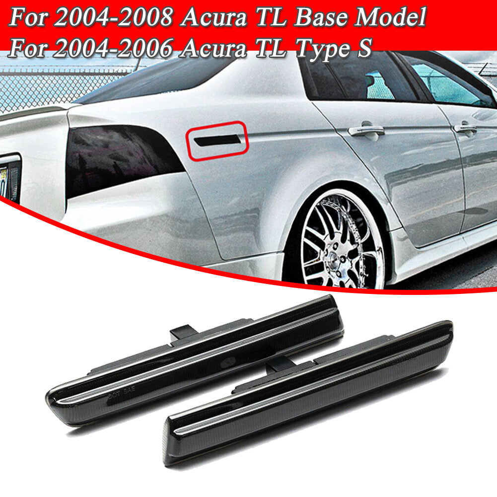 White LED rear side marker parking lights for 2004 2005 2006 2007 2008 for Acura TL- v