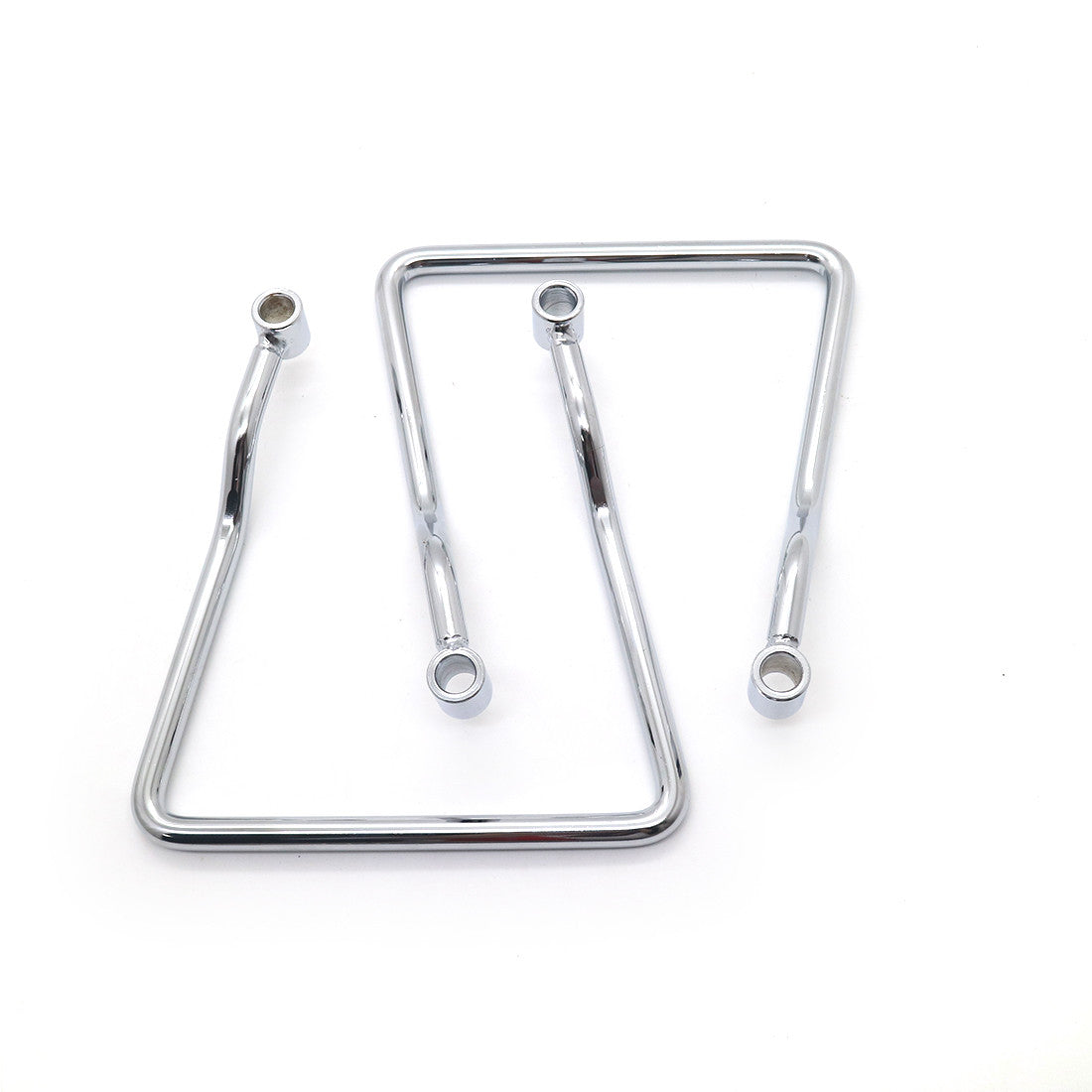 Chrome 9.5cm Saddle bag Support Bar Mount Bracket for Honda Shadow VLX 600 90-96 Q