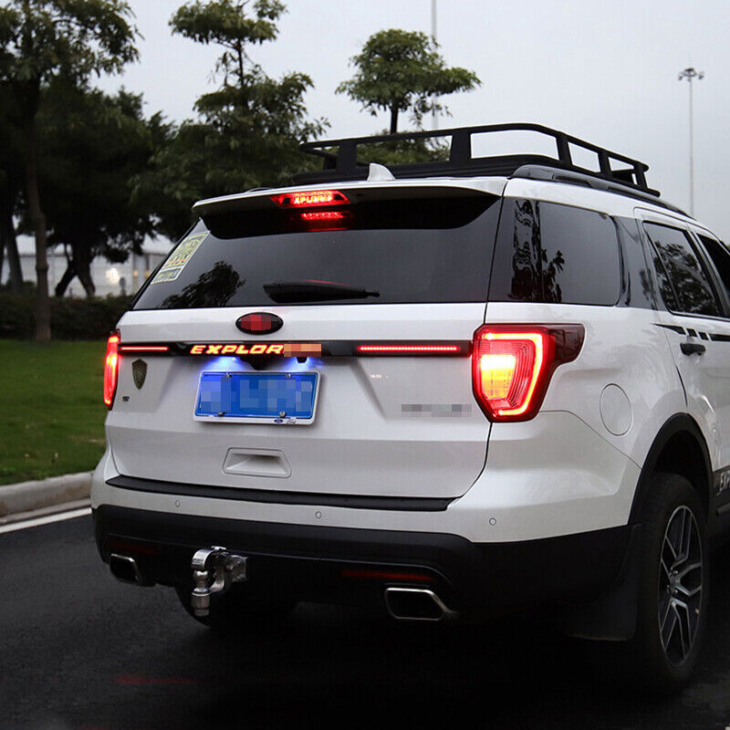 for Ford Explorer 2016-2019 New LED Badge Rear Trunk Tailgate Molding Trim Strip