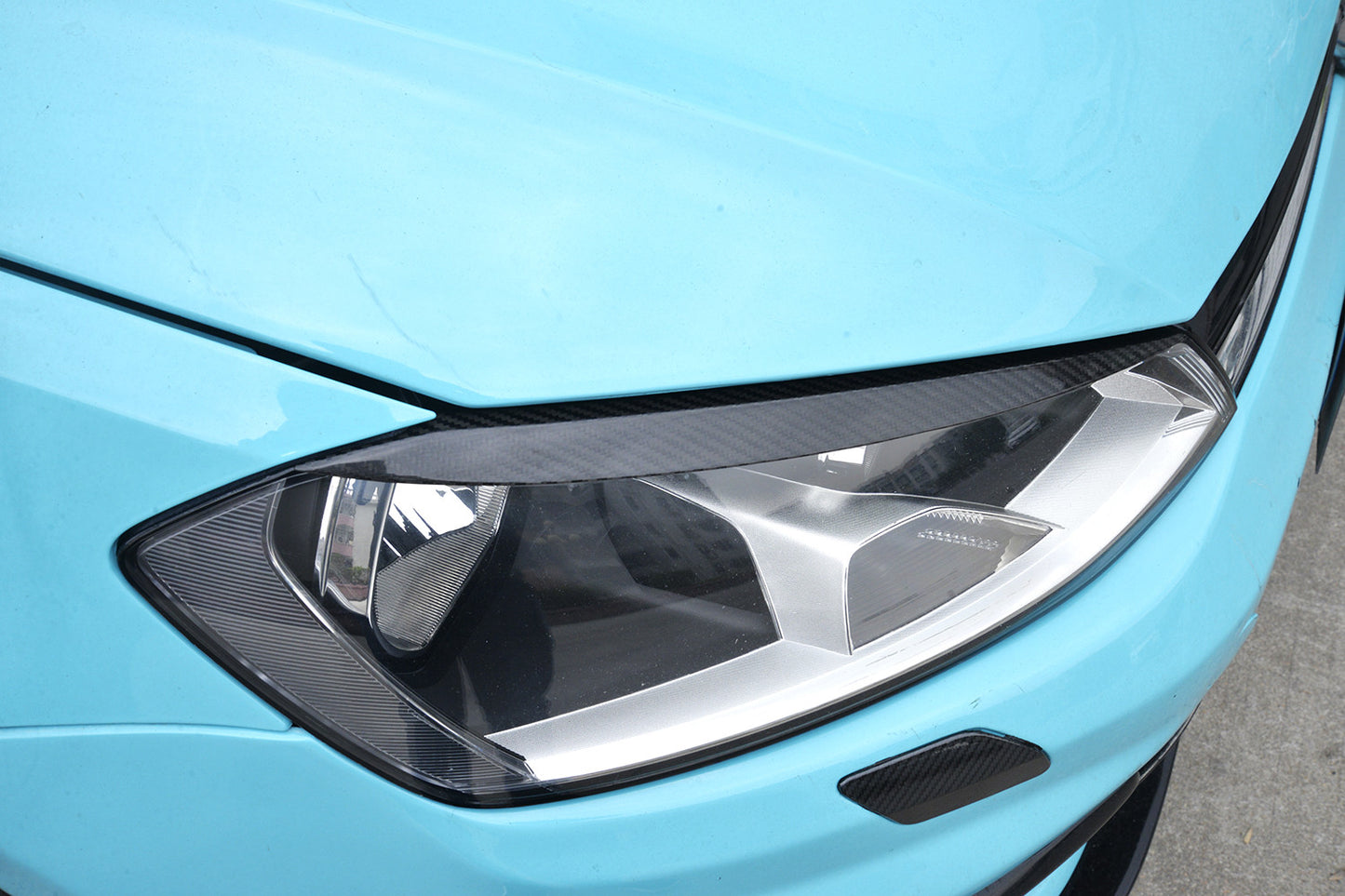 Carbon Headlamp Light Eyebrows Eyelids for Volkswagen for Golf 7 MK7 GTI R 2014-2018