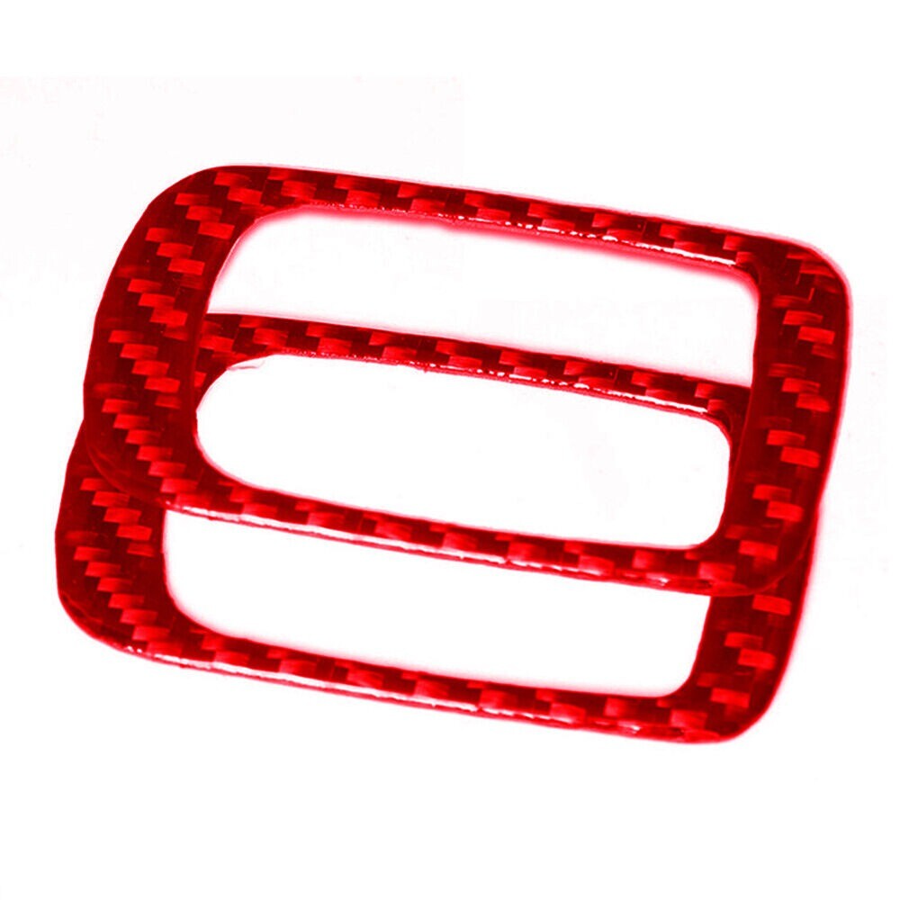 2Red Carbon Fiber Rear Window Switch Panel Cover Trim for Cayenne 03-10 n