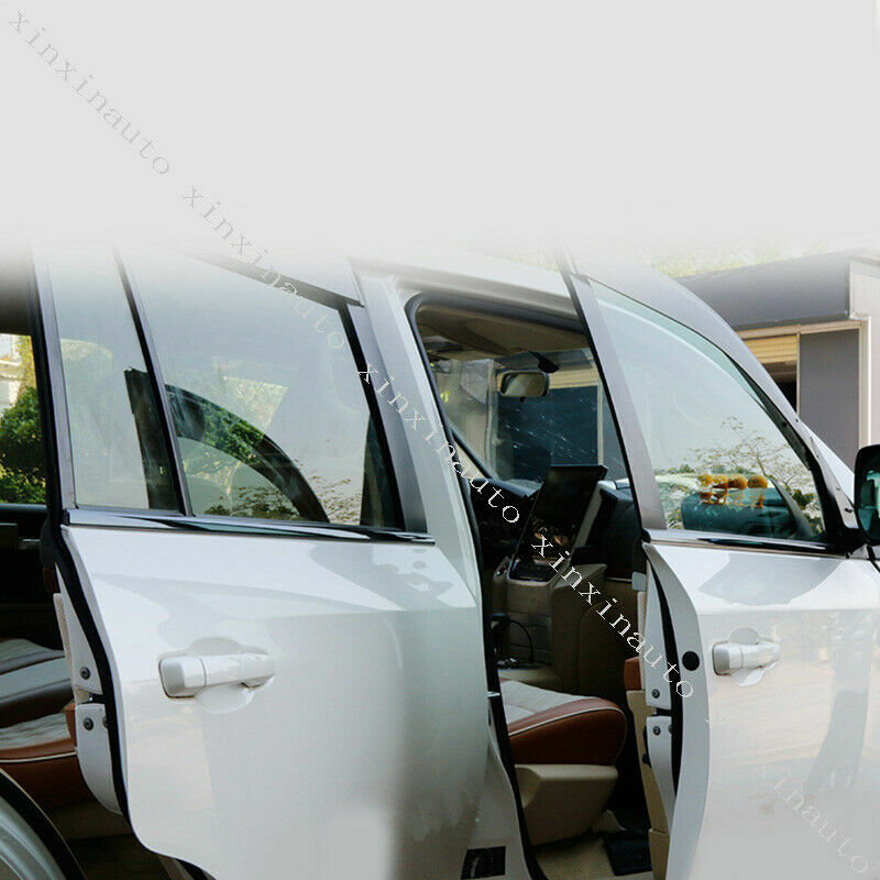 Glossy Black bottom Window Sill Trim Molding Cover for Land Cruiser LC200 08-21