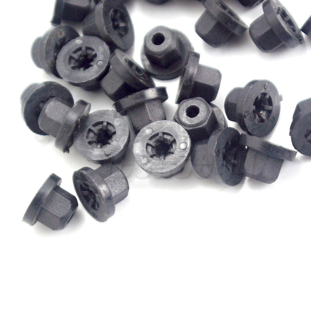 Qty20 Exterior Plastic Body Nut Flange Clip 16131176747 for BMW E30 E32 E34 for Benz