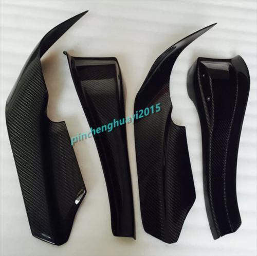 Canard Side Trim 4-Piece for Skyline GT-R R34 AS Style Carbon Fiber Front Bumper