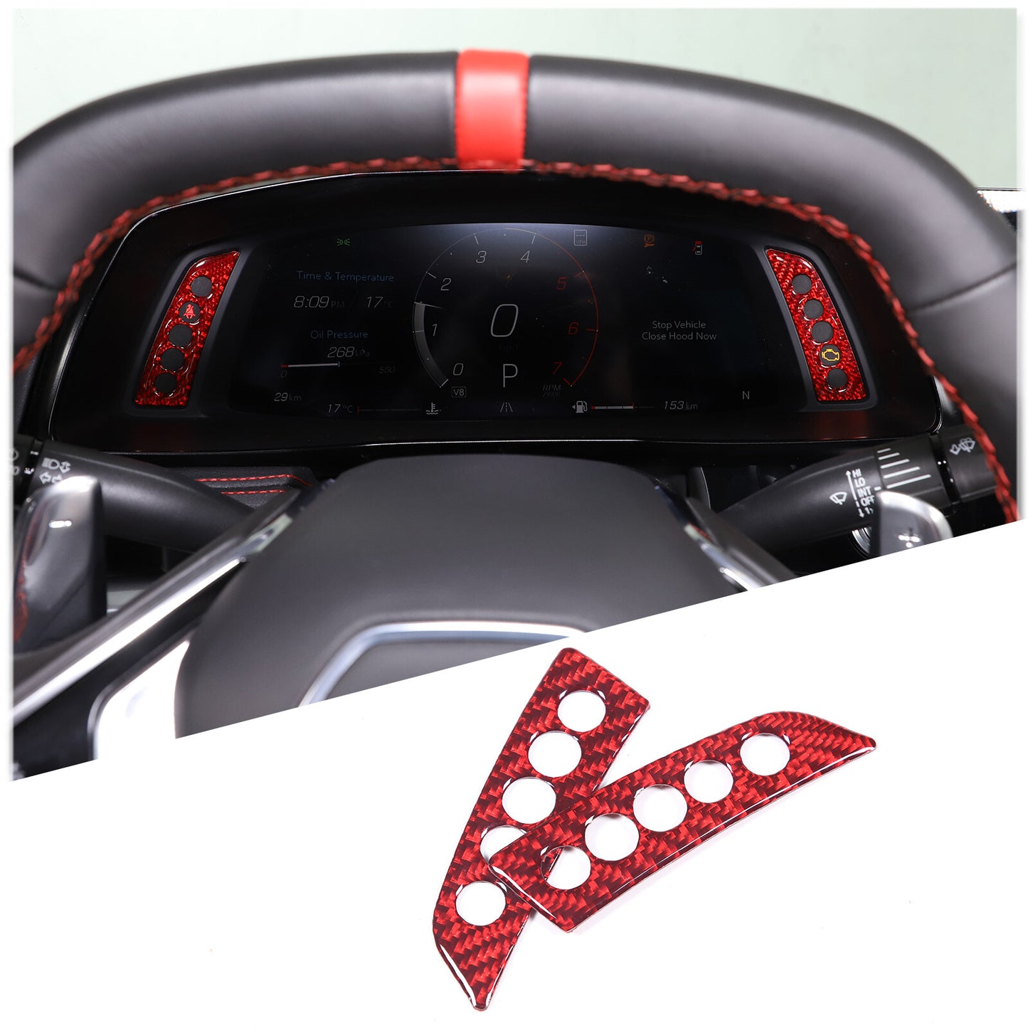 For Highlander 2022 Carbon ABS Car Side Door Handle Bowl Protector Cover- v