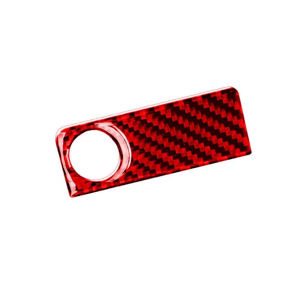 Red Carbon Fiber Passenger Glove Box Switch Cover Trim for Mazda CX-9 2010-2015
