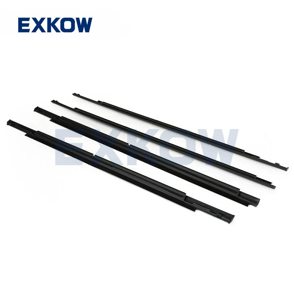 4X Window Weatherstrip Moulding Trim Seal for Mitsubishi Outlander II 2006-2012