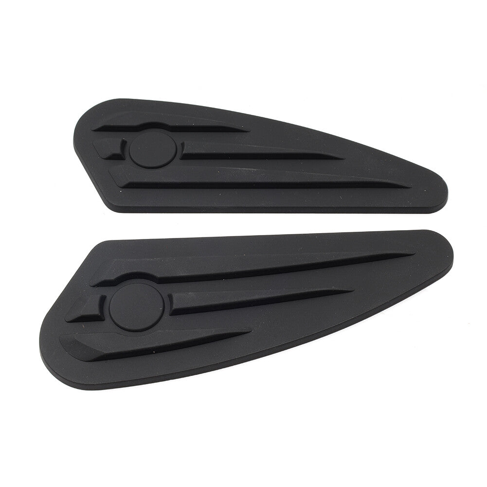 2X Universal Motorcycle Decals Tank Traction Pad Fuel Gas Knee Protection