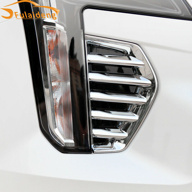 for Cadillac XT4 2018-2021 ABS Front Fog Light Lamp Chrome Cover Trim 2P