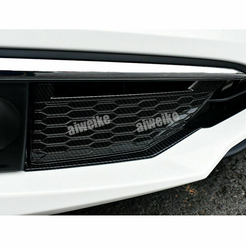 Carbon Fiber ABS Front Fog Light Lamp Panel Cover for Honda 10th for Civic 2019-2021