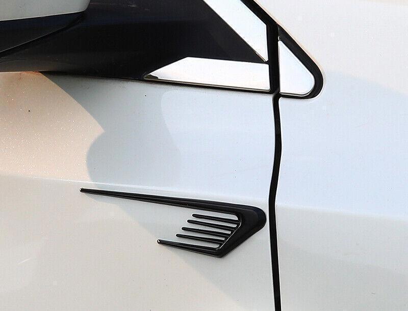 2X Gloss Black Style Front Side Door Fender Cover Trim for Nissan Sentra 20-2023