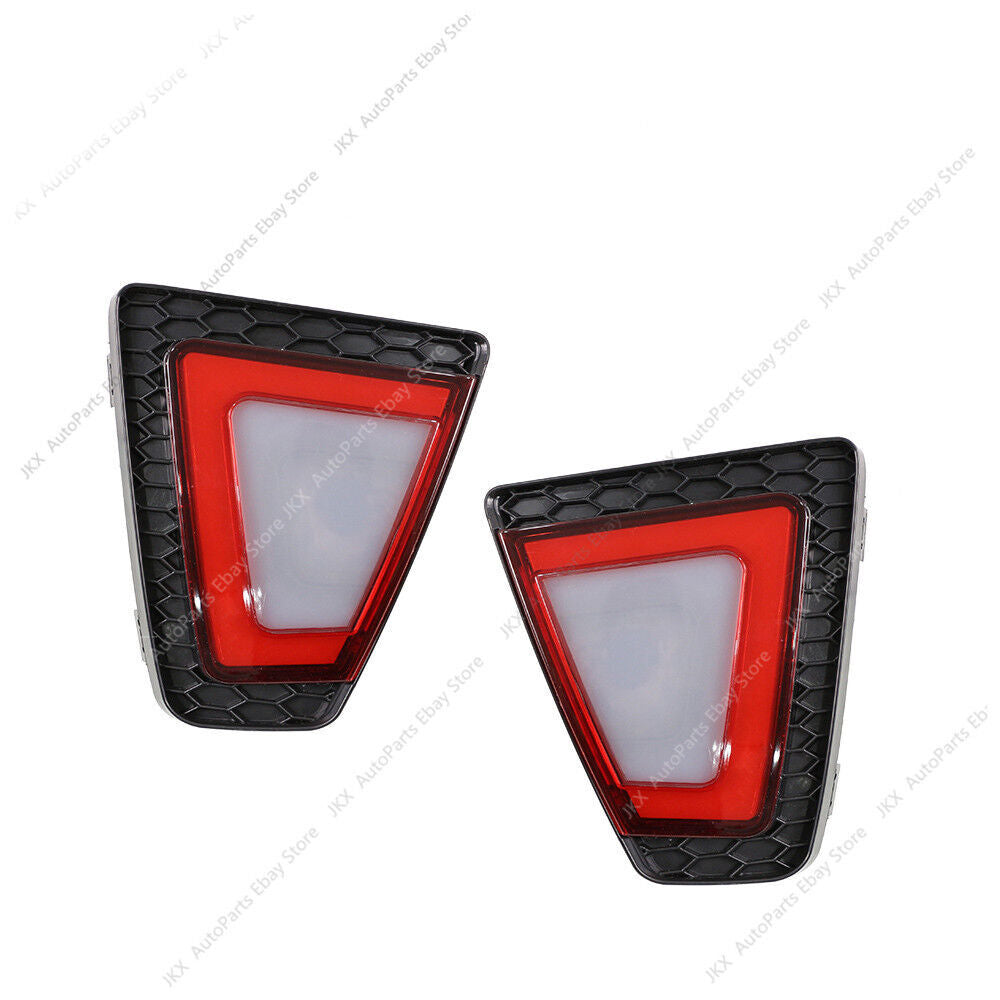 for Honda JAZZ/FIT 2014-17 LED Rear Bumper Tail Light j Fog Lamp Reflector Refit