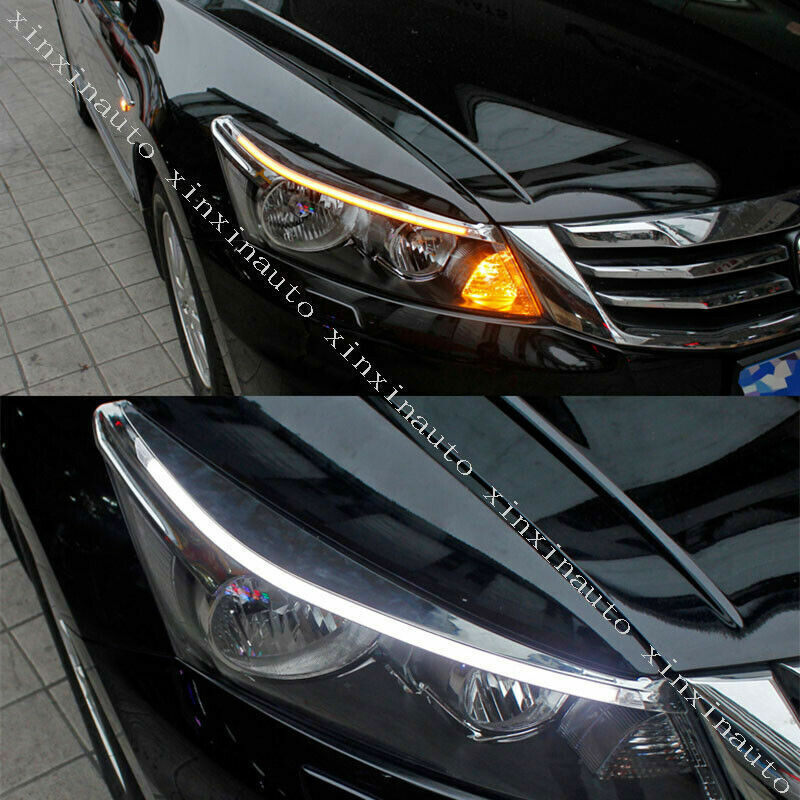 for Honda Accord 2008-2012 LED Headlight Daytime Running Light Turn Signal Refit