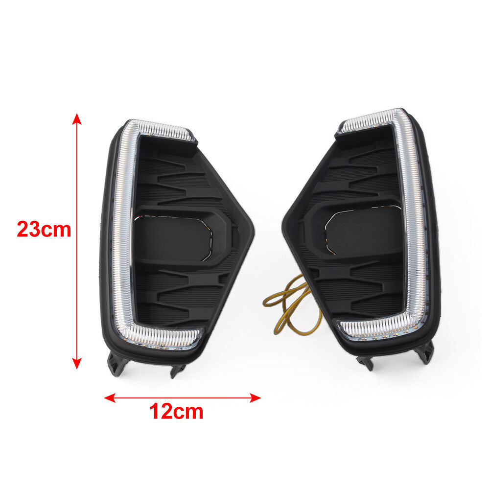 DRL LED Daytime Running Light Bumper Fog Lamp for Nissan Navara NP300 2020-22