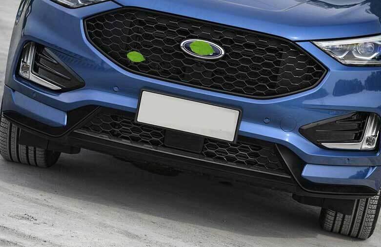 Front Bumper Lower Strip Guard Trim 6PCS Fit for Ford Edge 2019-2021 Steel Black