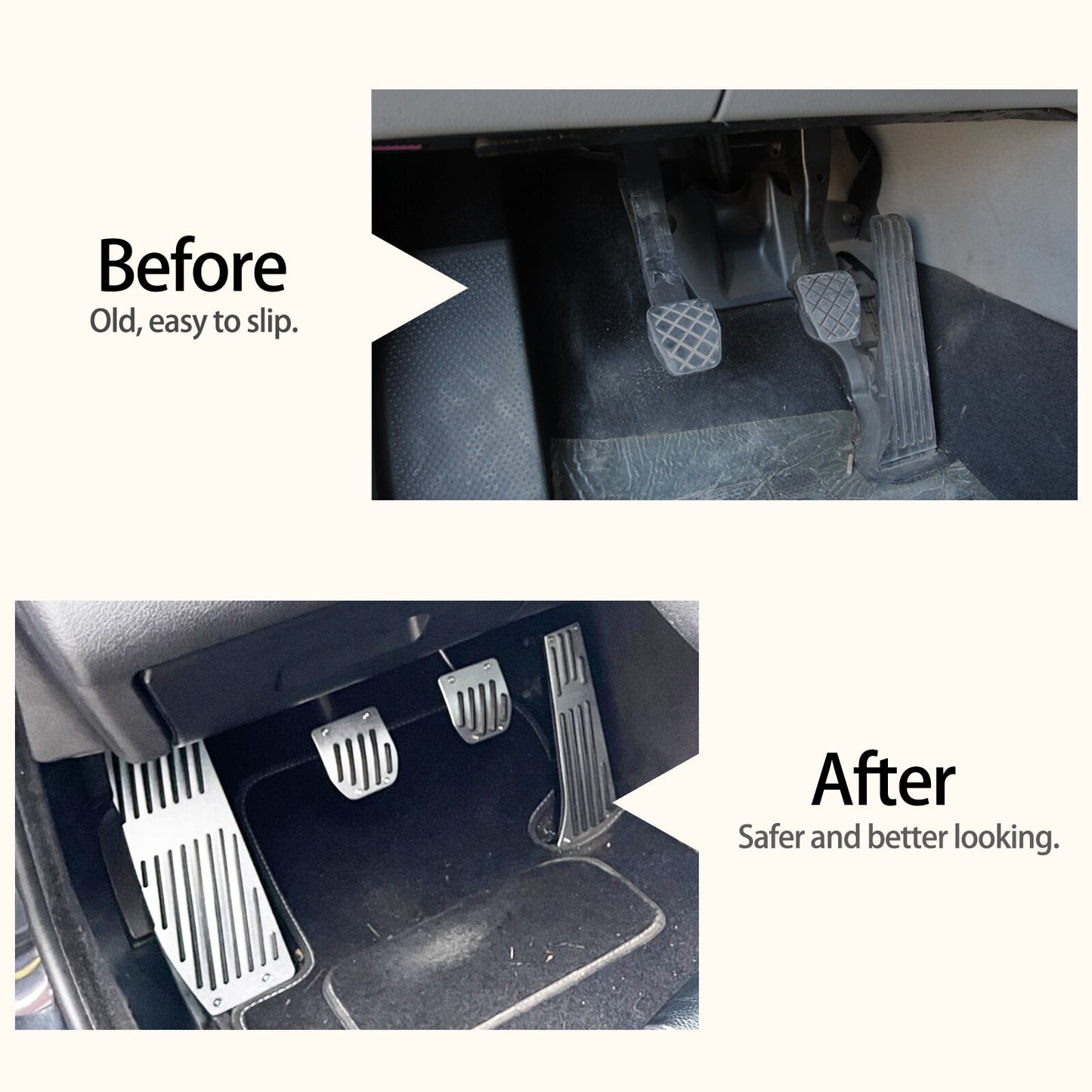 Gas Brake Footrest Pedal for BMW E30 E36 E46 E90 E91 E92 E93 E81 E34 X1 X3 X5 X6 Q